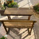 Old wooden schoolboy desk