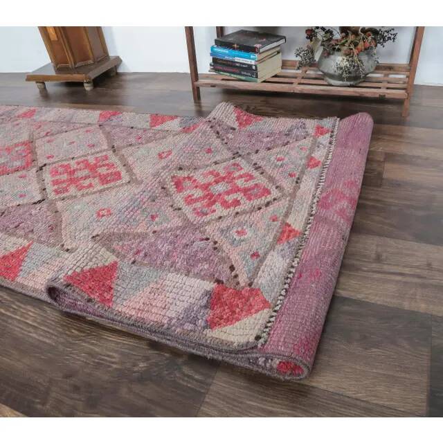 1970s 2'6x10'9 ft. Oushak Turkish handwoven runner rug  79x333