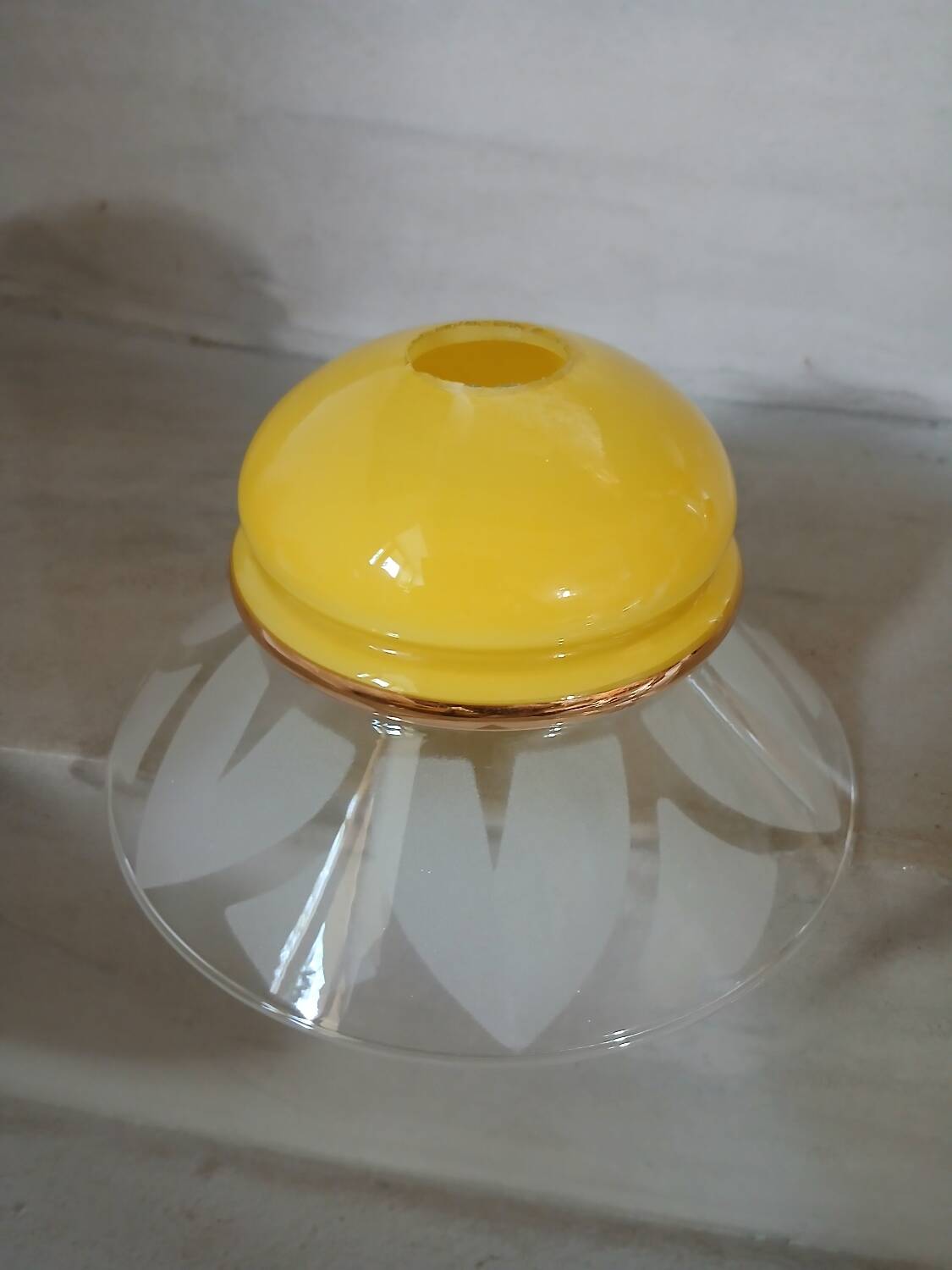 4 Art Deco glass pendant lights