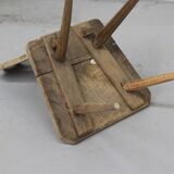 Chaise antique d'art populaire primitif