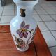 Vase in opaline hand-decorated