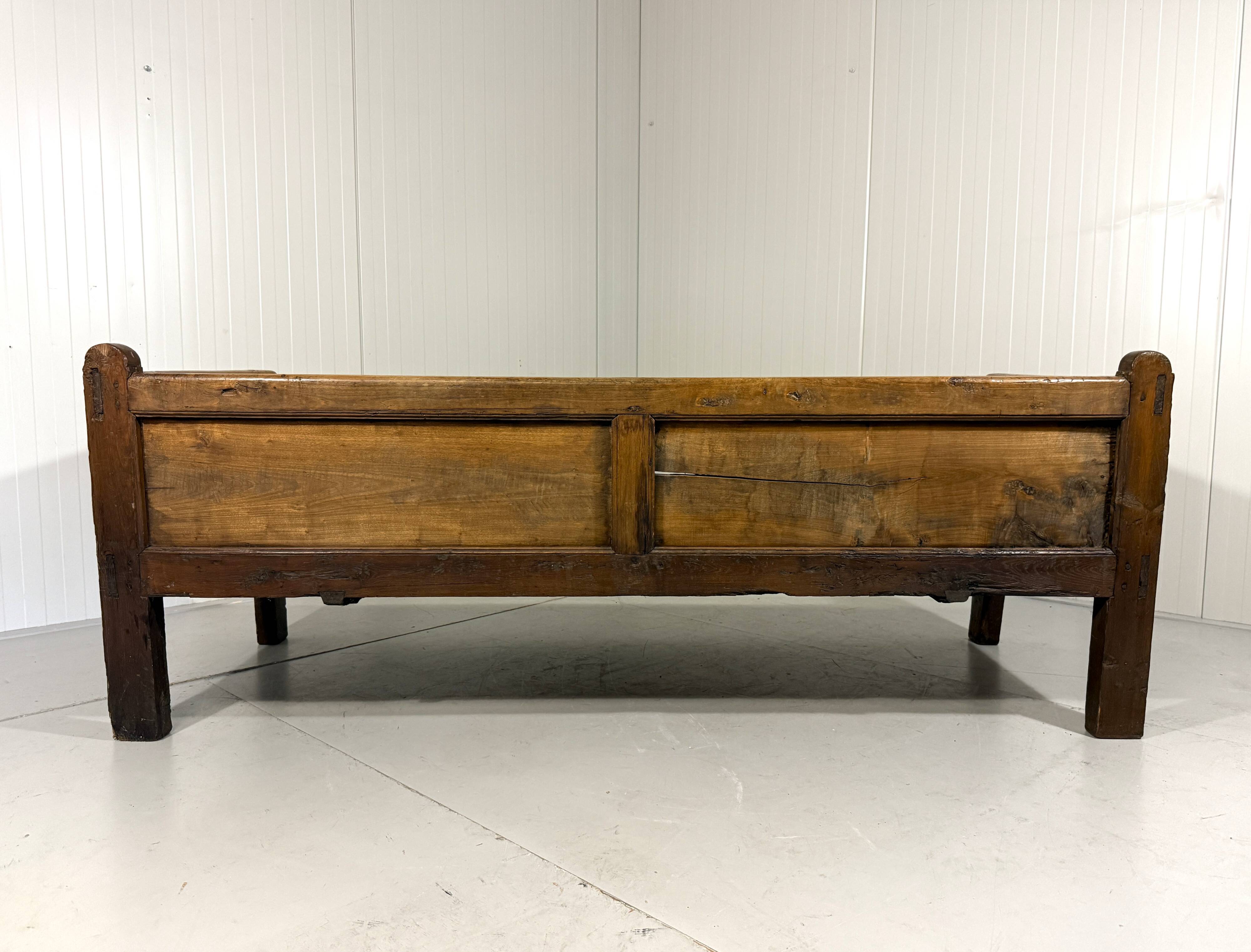 Rustic Spanish sofa bed from the 1880s.