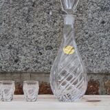 Bavarian crystal decanter + 8 glasses – with original box