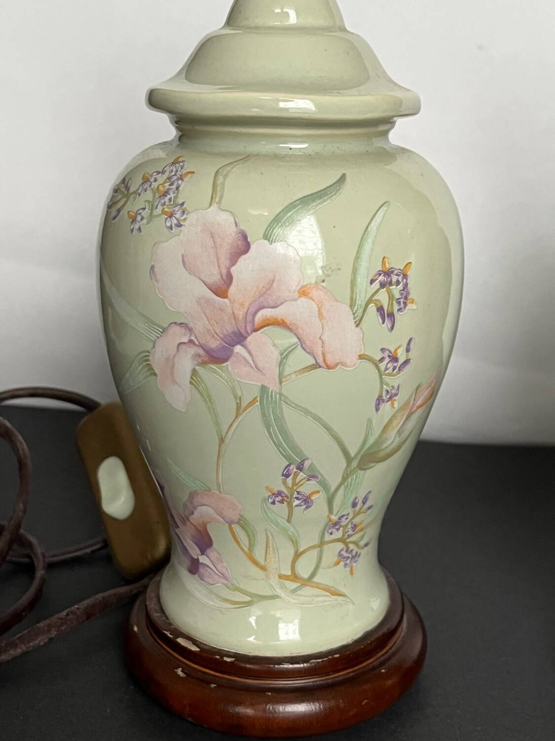 2 earthenware bedside lamp bases