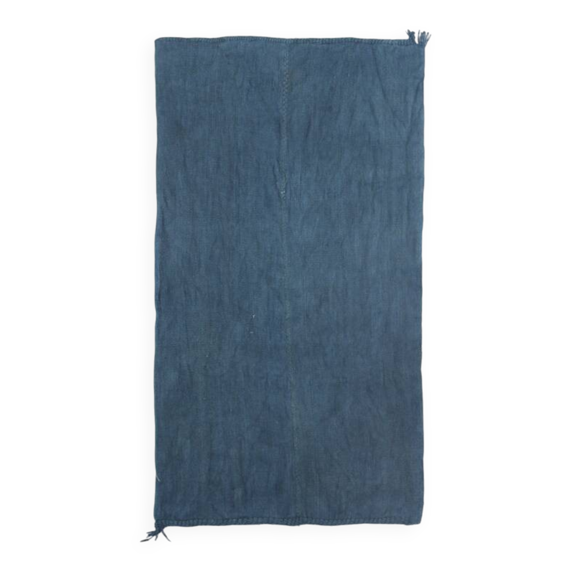 Navy Blue Pattern Handmade Kilim Rug, 128x235 Cm