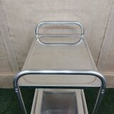 vintage surgical steel serving trolley
