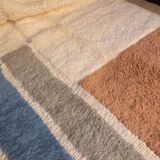 Ecru Beni Ourain rug 250 x 50 cm