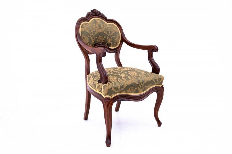 Antique armchair from around 1880, France. After renovation.