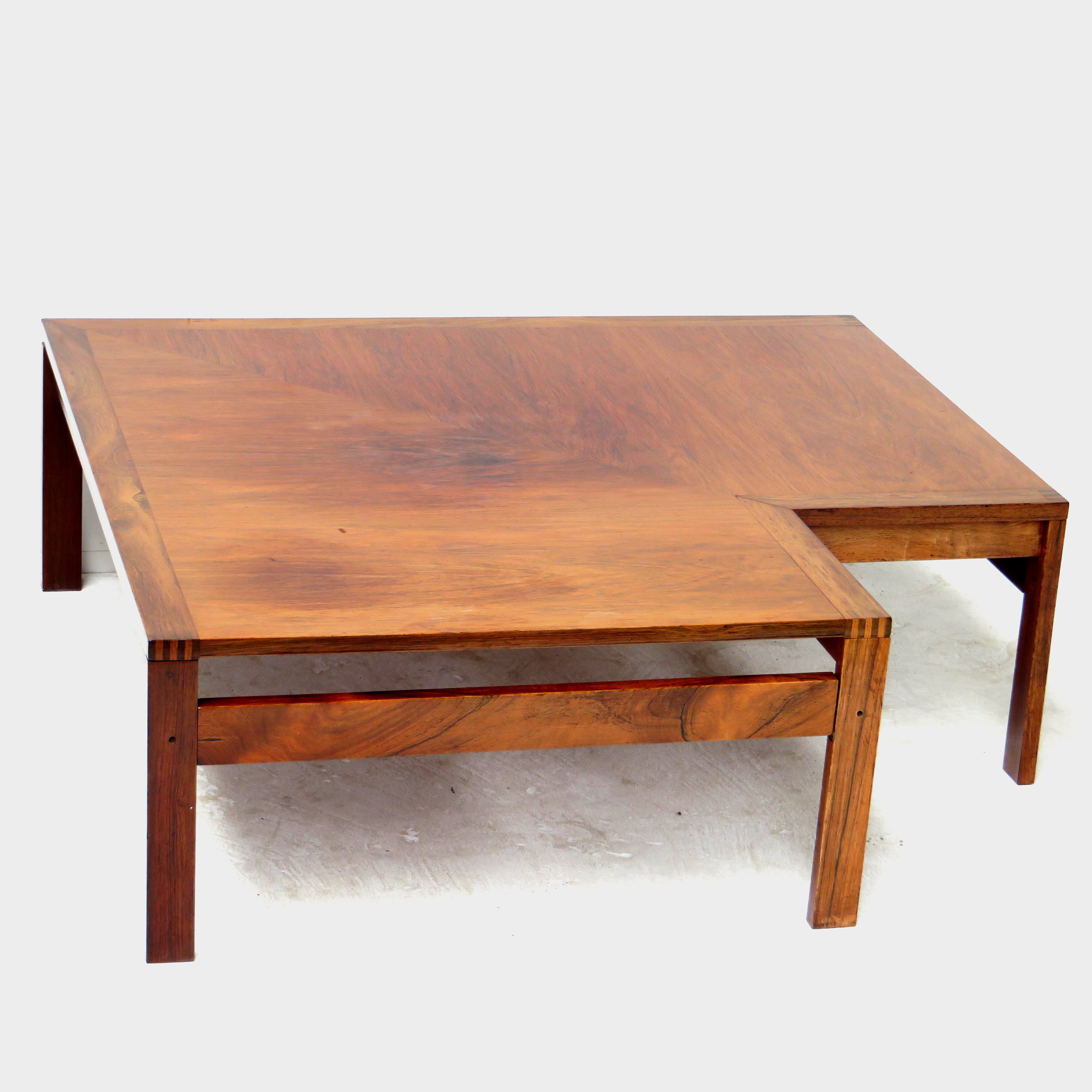 France and Son rosewood lounge chair element sofa set by Ole Gjerløv Knudsen & Torben Lind, 1960s