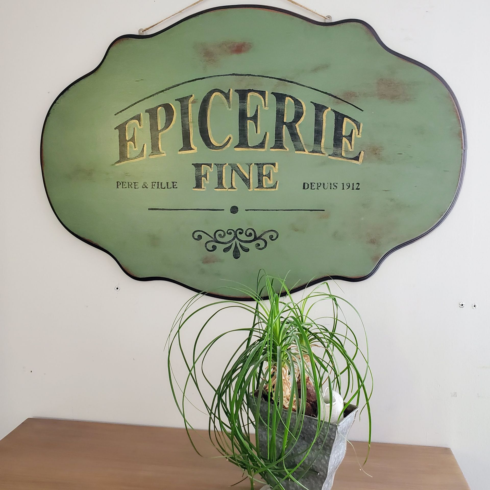 Hand-painted vintage sign