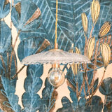 Glass lampshade suspension