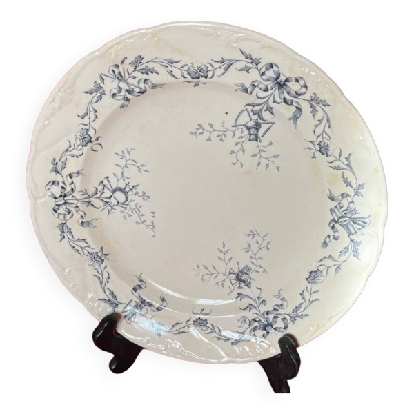 assiette plate W.A.A and co XIX eme