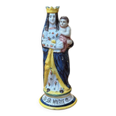 Saint Marie en faience bretonne fin XIXème