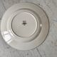 Round dish digoin sarreguemines model "lola" water green years 30-40
