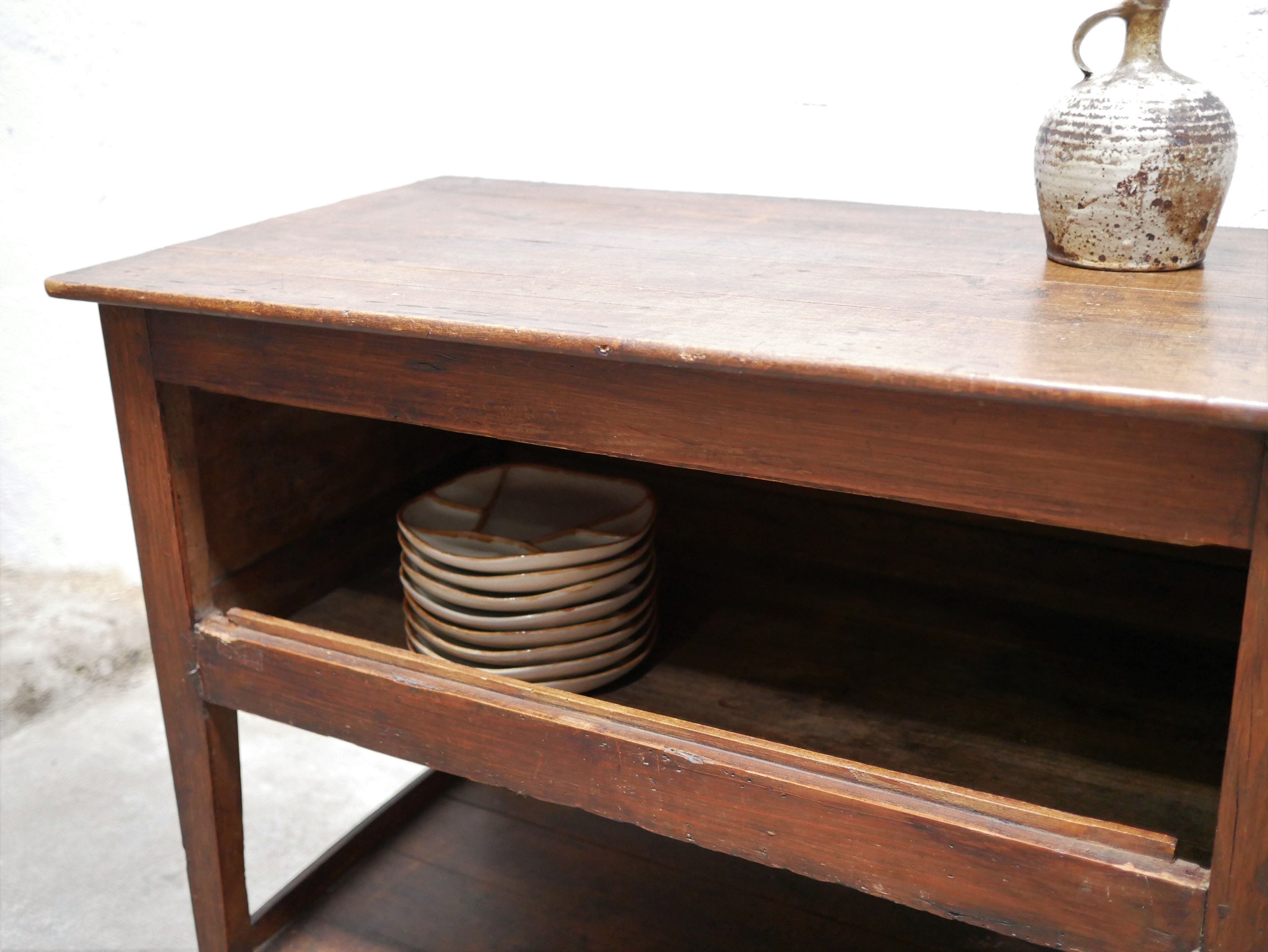 Wooden country storage cabinet