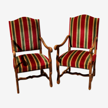 Pair of Louis XIII armchairs