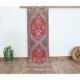 1970s Turkish Oushak Handmade Wool Cotton Red Runner Rug 81x275