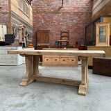 Solid oak farmhouse table