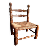 1940s Dudouyt style low chair
