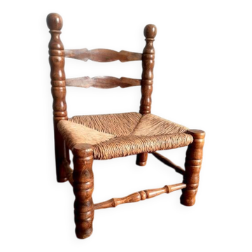 1940s Dudouyt style low chair