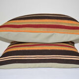 Turkish lumbar kilim cushion covers