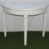 Solid painted wood console half-moon excellent condition