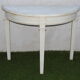 Solid painted wood console half-moon excellent condition