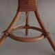 Pair of vintage bamboo bedside lamps