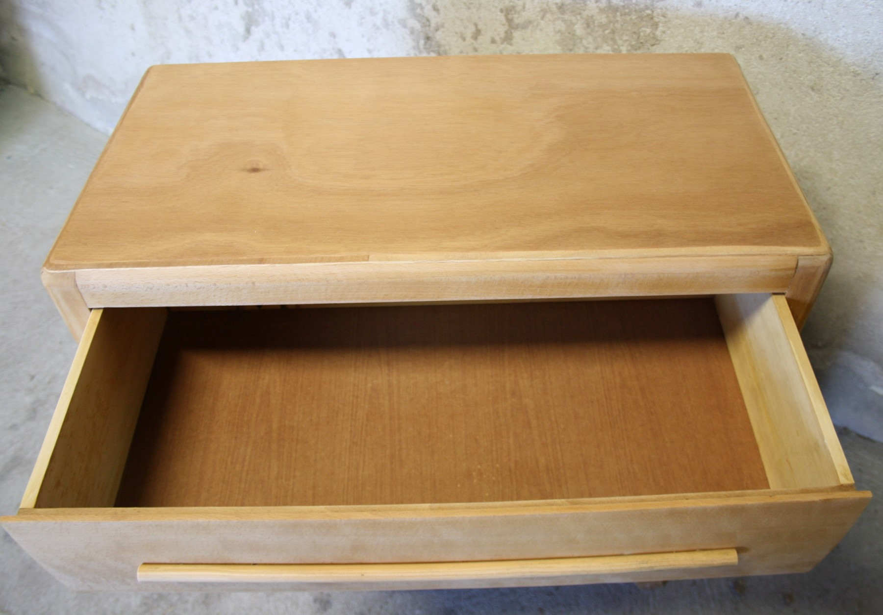 Commode vintage bois brut