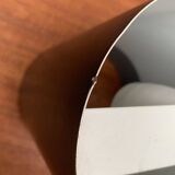 Minimalist cylindrical pendant light from the mid-century in metal by Eila & John Meiling for Louis Poulsen, set of 3.