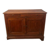 Petite commode ancien en bois massif – style campagne rustique