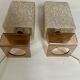 Paire d'appliques 70s en plexiglas