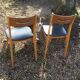 Paire de chaises scandinaves noires