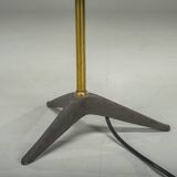 Vintage Floor Filigree Lamp with Fiberglass Shade, Germany, 1950s