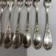 10 snail forks, rocaille model, Ercuis brand
