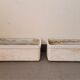 Set of 2 gardeners in fiber cement eternit Willy Ghul
