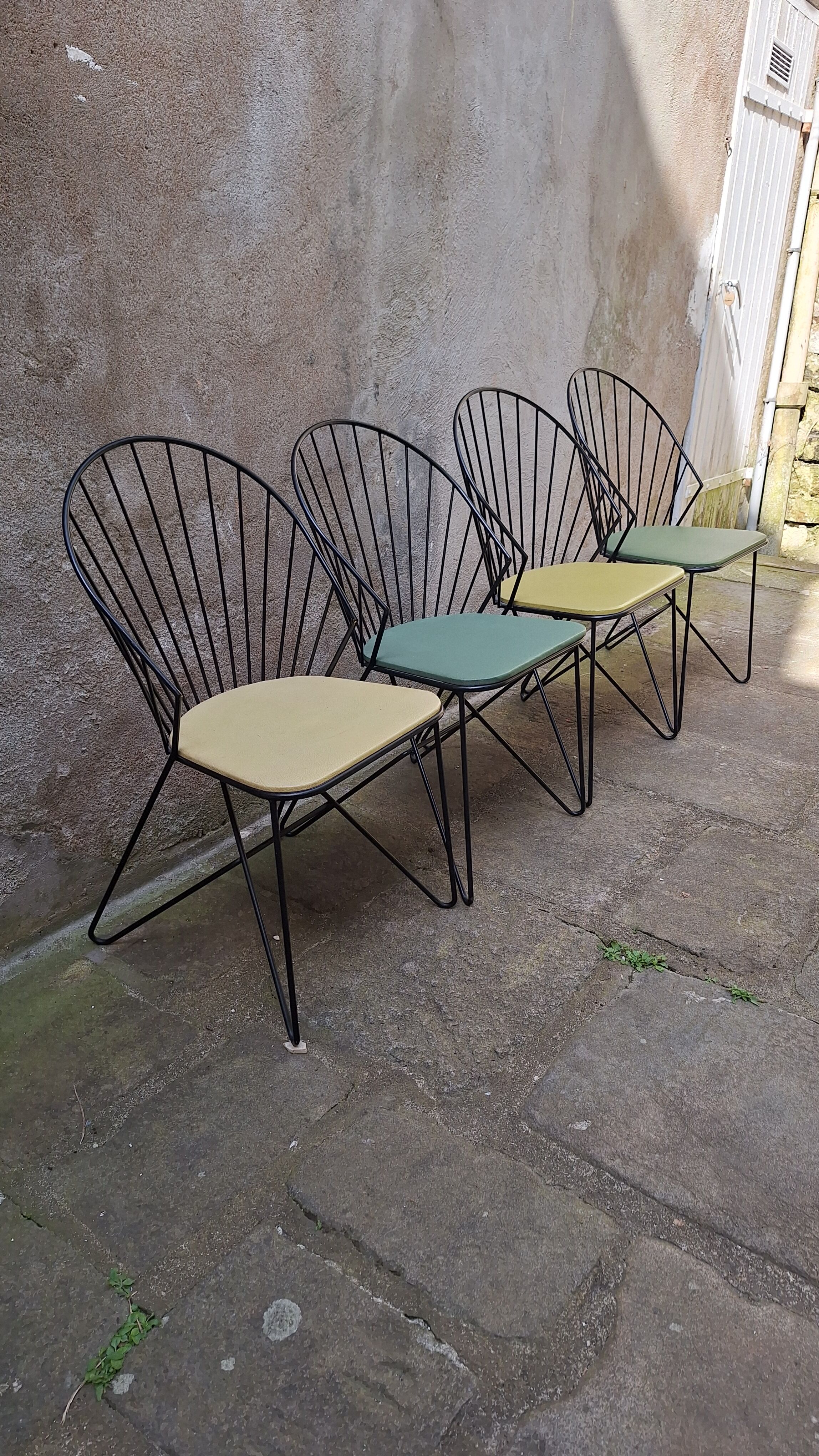 Set of 4 chairs by J.O. Waldar & V. Möldhammer for Sonett Karl Fostel