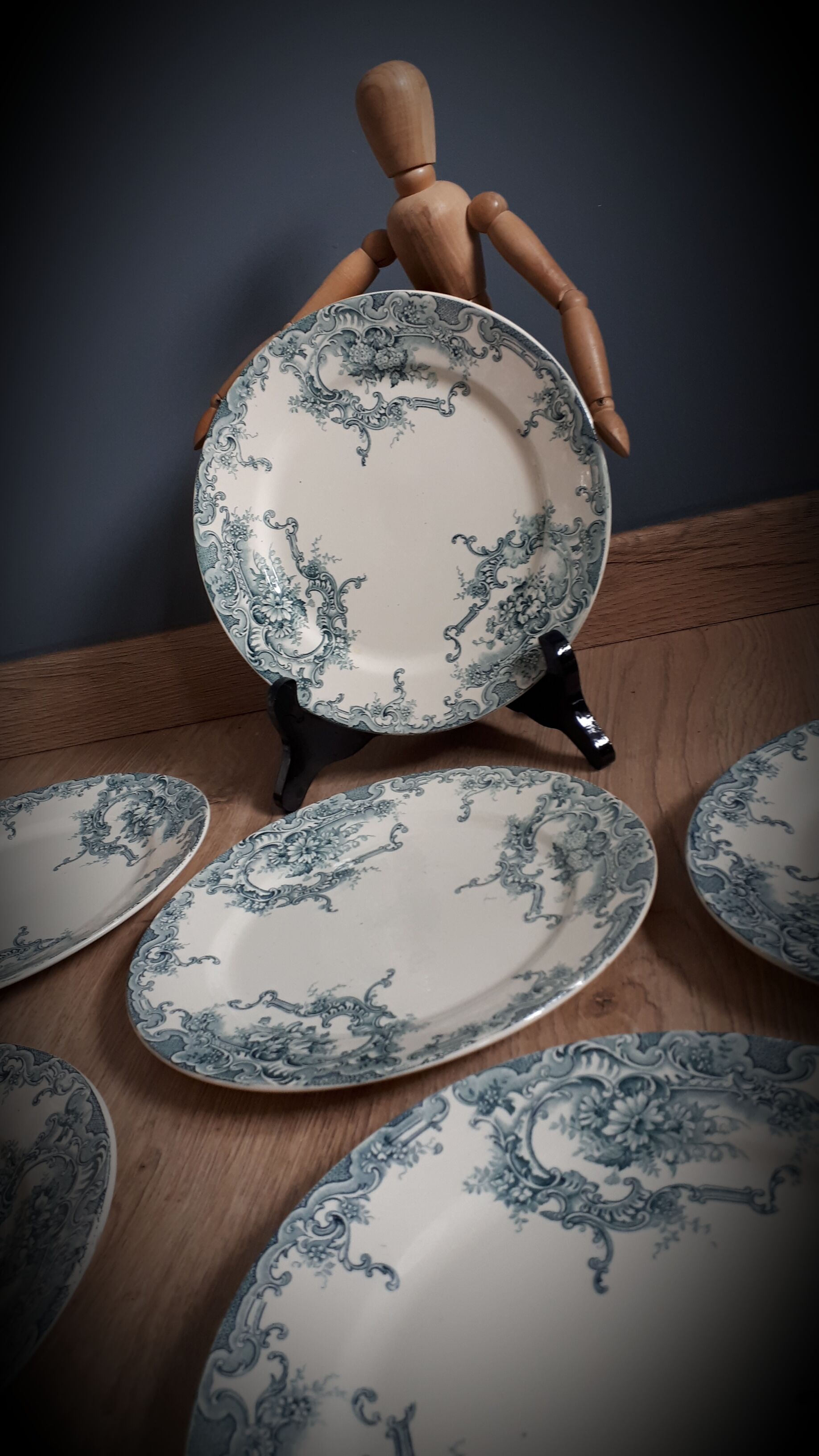 Set of 6 plates dessert Dauphin 1920