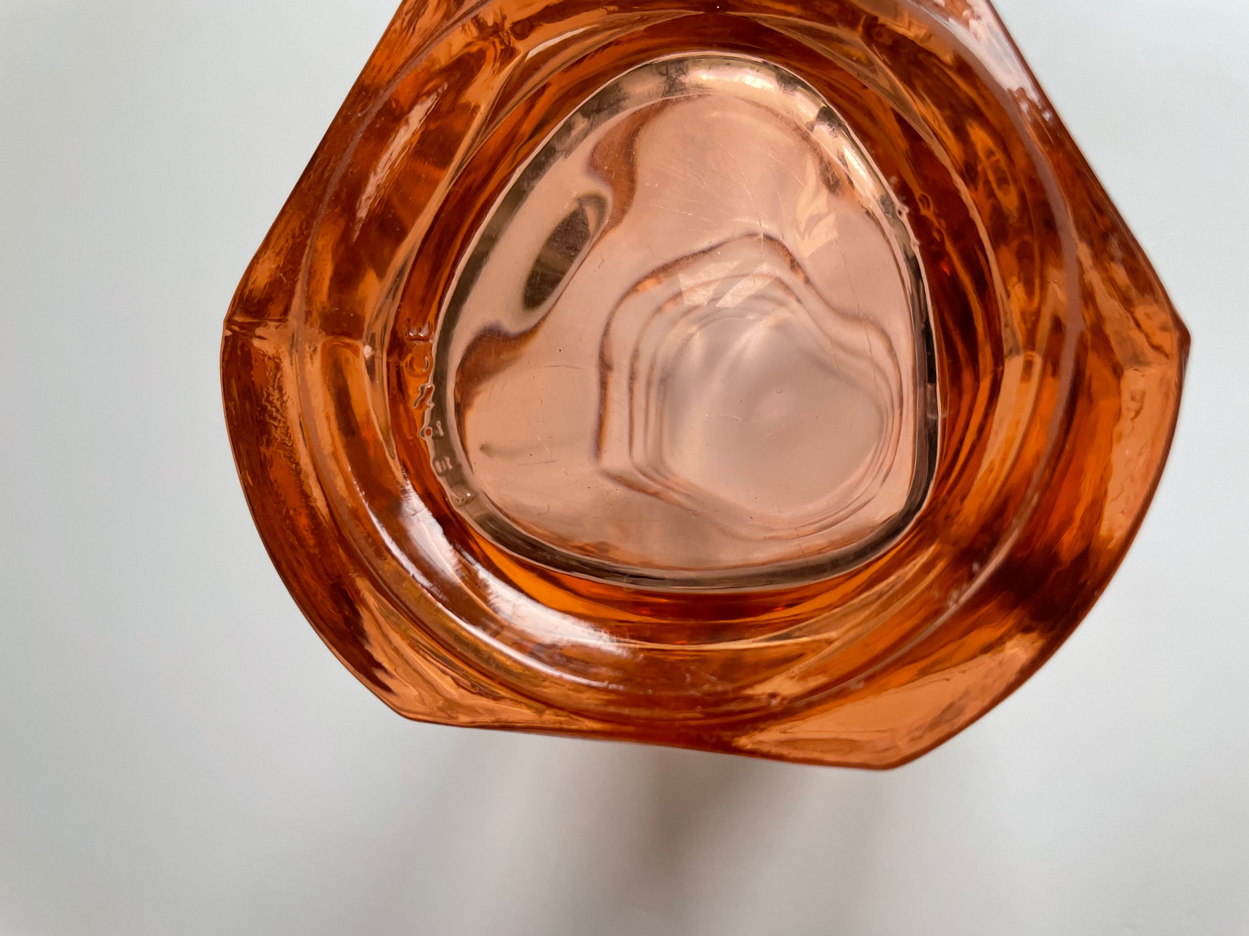 Rosaline moulded glass vase