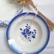 Shallow dish Badonviller and Creil and Montereau blue
