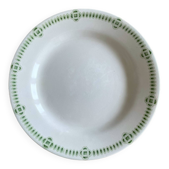 Old mignardise dish on pedestal in earthenware from Creil & Montereau