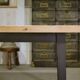 Grande table de ferme en pin XXème