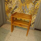 Bedside tables in solid wood pine color varnished honey