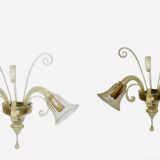 Vintage Murano glass wall lamp