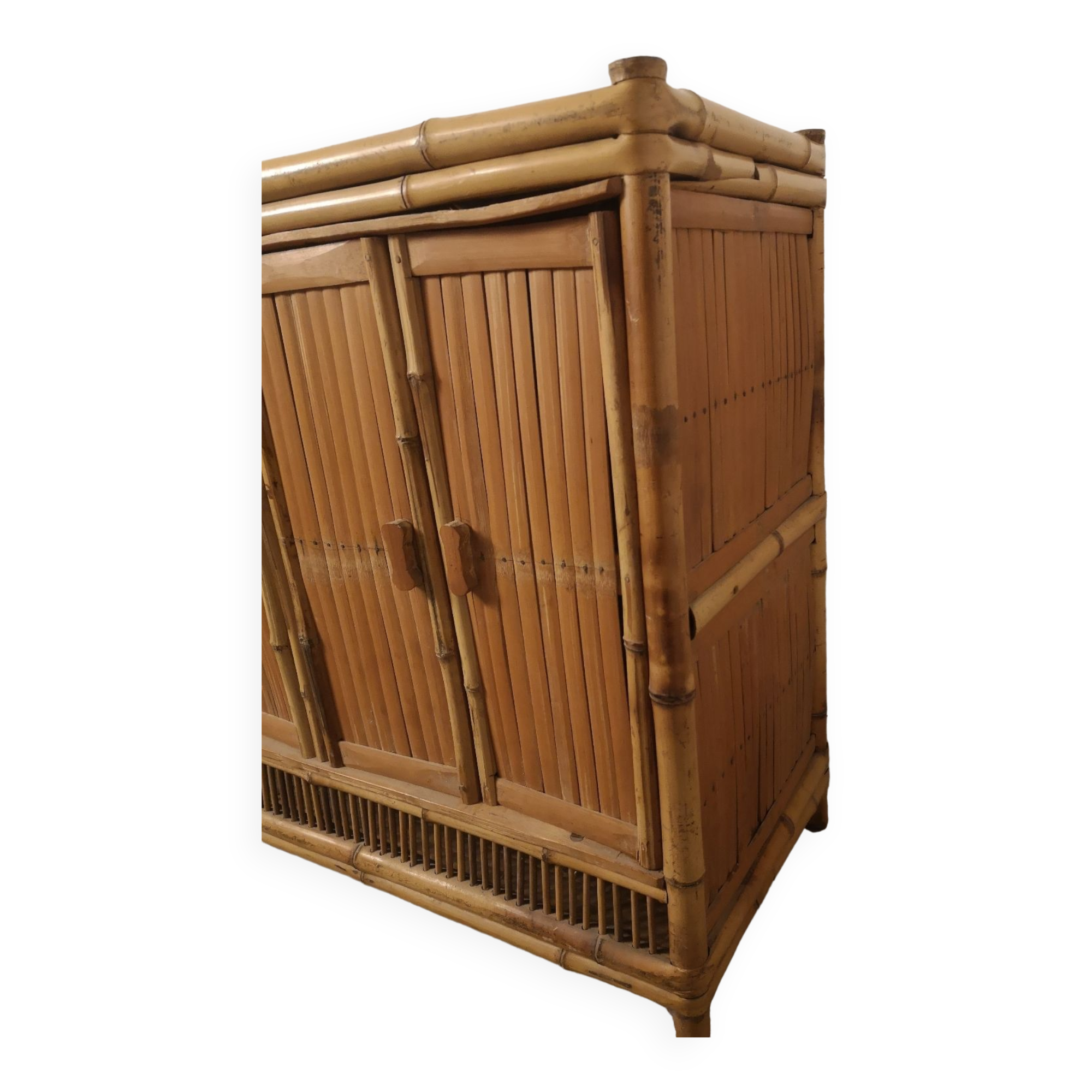 Rattan bamboo cabinet