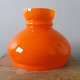 Abat-jour globe opaline orange