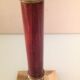 Wooden and brass candle holder art deco style