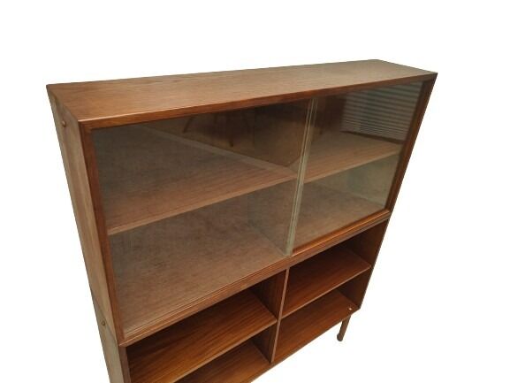 Mid century highboard display cabinet
