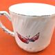 Old coffee cup / saucer in porcelain