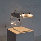 Perspex desk lamp and 1970s metal Jacques Charpentier
